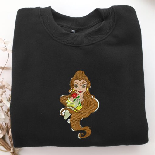 Modern Belle Embroidery, Disneyland Embroidered Sweatshirt, Movie Disney Inspired, Best Gifts Idea For Him Her - Image 5