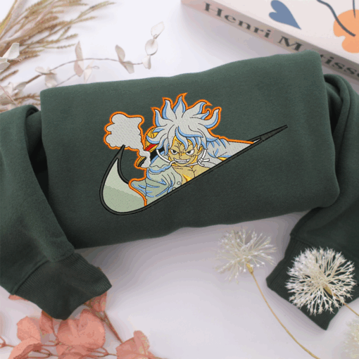 Monkey Luffy Nike Embroidered Sweatshirt, Nike Movie Inspired, Best Gifts Idea For Him Her - Image 3