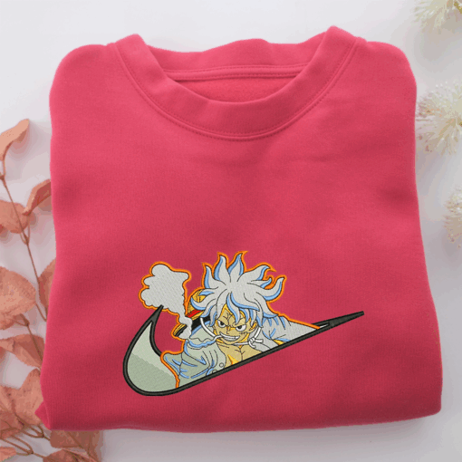 Monkey Luffy Nike Embroidered Sweatshirt, Nike Movie Inspired, Best Gifts Idea For Him Her - Image 5