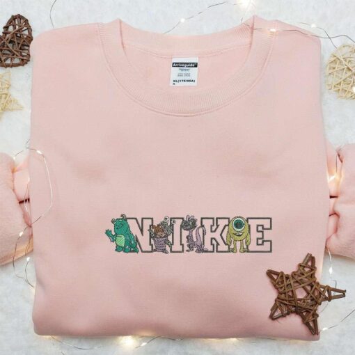 Monster Inc Team x Nike Cartoon Embroidered Tshirt Nike Inspired Embroidered Shirt Best Gift for Family