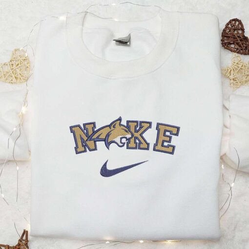 Montana State Bobcats x Nike Embroidered Shirt NCAA Sports Embroidered Hoodie Best Gift Idea