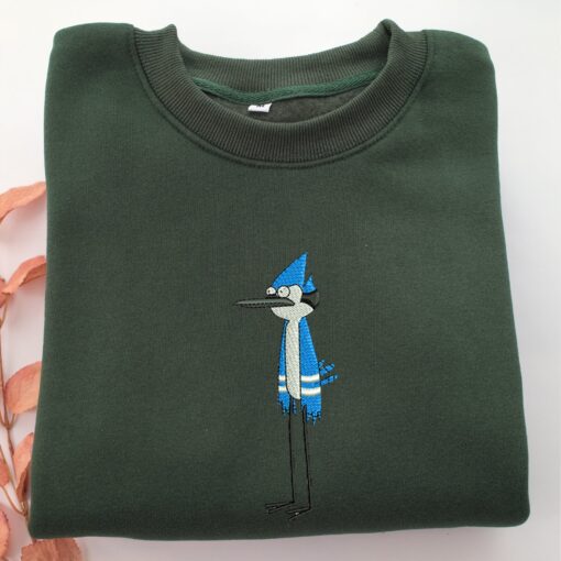 Mordecai Embroidery, Disneyland Embroidered Sweatshirt, Movie Disney Inspired, Best Gifts Idea For Him Her - Image 3