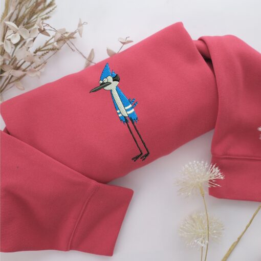 Mordecai Embroidery, Disneyland Embroidered Sweatshirt, Movie Disney Inspired, Best Gifts Idea For Him Her - Image 4