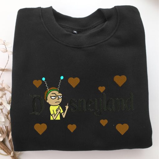 Morty Smith Disneyland Embroidery, Disneyland Embroidered Sweatshirt, Movie Disney Inspired, Best Gifts Idea For Him Her - Image 5