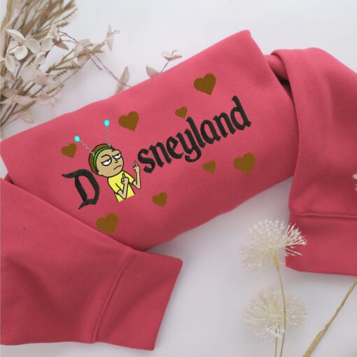 Morty Smith Disneyland Embroidery, Disneyland Embroidered Sweatshirt, Movie Disney Inspired, Best Gifts Idea For Him Her - Image 4
