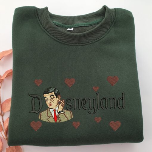 Mr Bean Disneyland Embroidery, Disneyland Embroidered Sweatshirt, Movie Disney Inspired, Best Gifts Idea For Him Her - Image 3