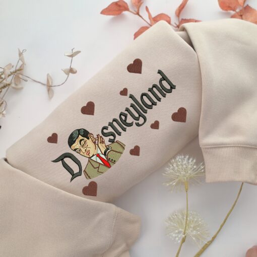 Mr Bean Disneyland Embroidery, Disneyland Embroidered Sweatshirt, Movie Disney Inspired, Best Gifts Idea For Him Her