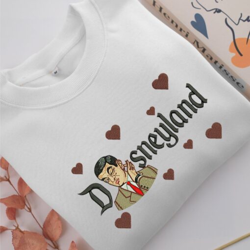 Mr Bean Disneyland Embroidery, Disneyland Embroidered Sweatshirt, Movie Disney Inspired, Best Gifts Idea For Him Her - Image 2