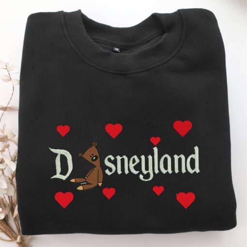 Mr Bean Teddy Disneyland Embroidery, Disneyland Embroidered Sweatshirt, Movie Disney Inspired, Best Gifts Idea For Him Her - Image 5