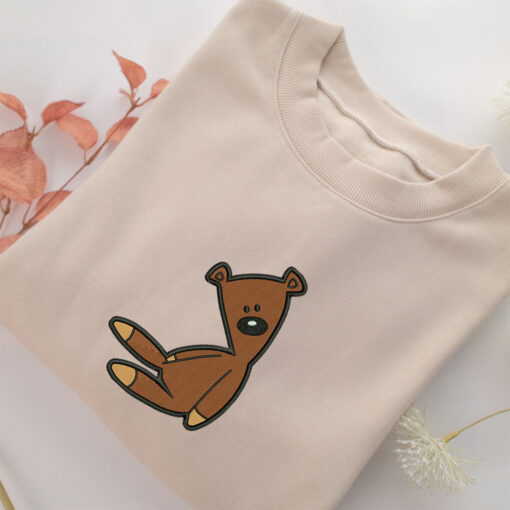 Mr Bean Teddy Embroidery, Disneyland Embroidered Sweatshirt, Movie Disney Inspired, Best Gifts Idea For Him Her