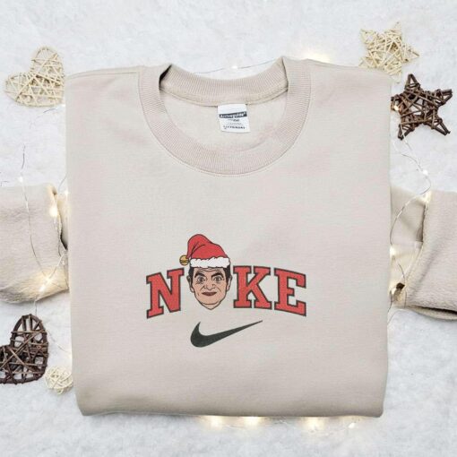 MrBean x Nike Christmas Embroidered Sweatshirt Christmas Embroidered Shirt Best Christmas Gift Ideas