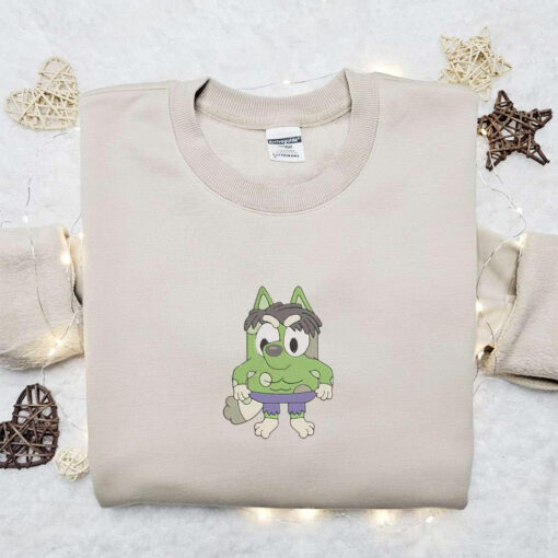 Muffin Hulk Marvel Team Embroidered Shirt Bluey Cartoon Embroidered Hoodie Best Gift Idea