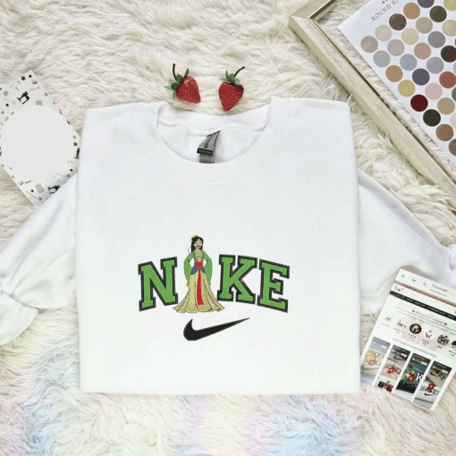 Mulan Disney Princess Embroidered Shirt Disney Characters Embroidered Hoodie