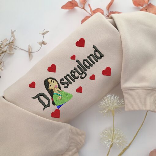 Mulan Disneyland Embroidery, Disneyland Embroidered Sweatshirt, Movie Disney Inspired, Best Gifts Idea For Him Her