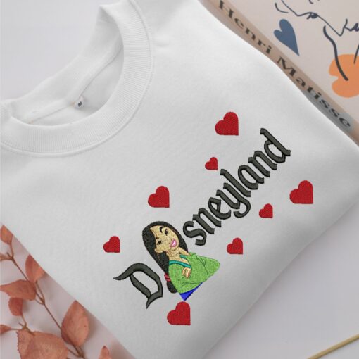 Mulan Disneyland Embroidery, Disneyland Embroidered Sweatshirt, Movie Disney Inspired, Best Gifts Idea For Him Her - Image 2