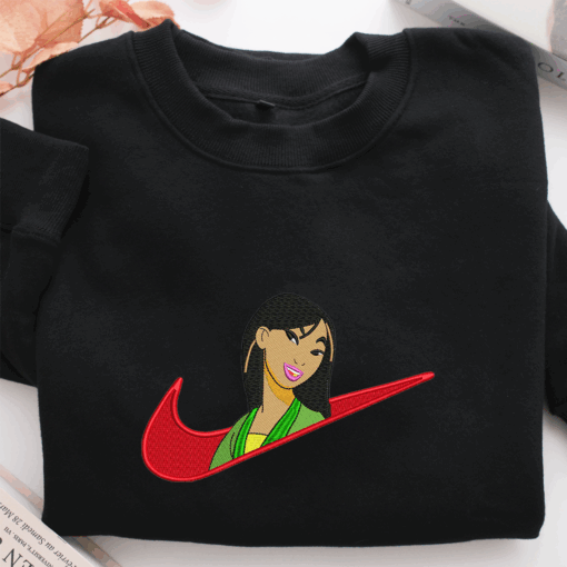 Mulan Swoosh Nike Embroidered Sweatshirt, Nike Movie Inspired, Best Gifts Idea For Him Her - Image 2