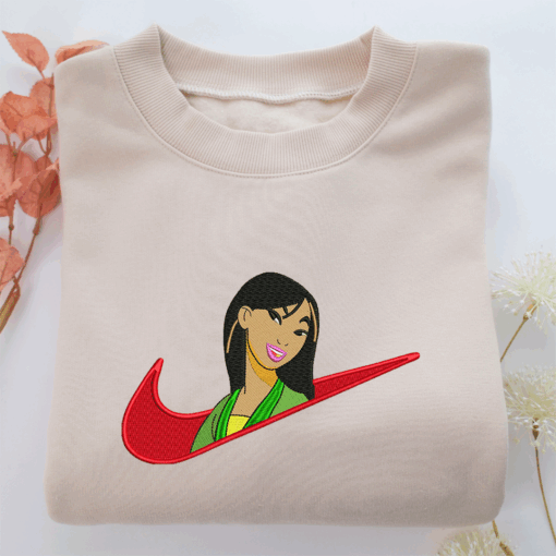 Mulan Swoosh Nike Embroidered Sweatshirt, Nike Movie Inspired, Best Gifts Idea For Him Her