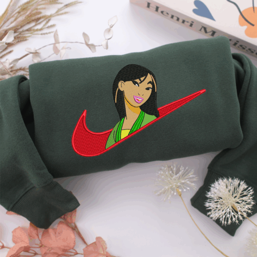 Mulan Swoosh Nike Embroidered Sweatshirt, Nike Movie Inspired, Best Gifts Idea For Him Her - Image 3