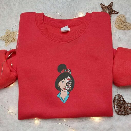 Mullan Skull Embroidered Sweatshirt Disney Character Embroidered Hoodie Best Gift Ideas