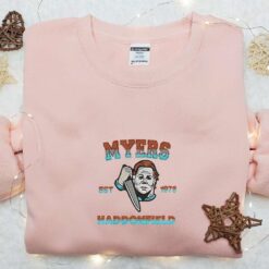 Myers Haddonfield Embroidered Sweatshirt Halloween Horror Movie Embroidered T shirt Best Gift Ideas
