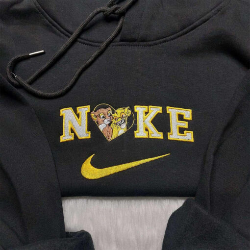 Nala Simba Nike Embroidered Shirt Lion King x Nike Embroidered Shirt Disney Anniversary Shirt 2