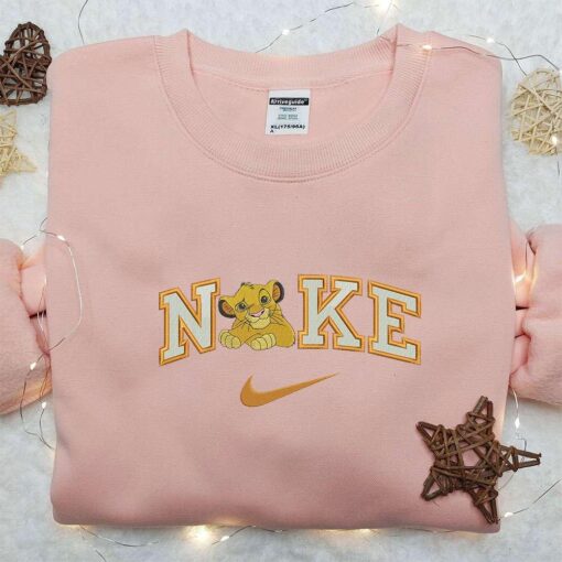 Nala Simba x Nike Embroidered Shirt The Lion King Disney Embroidered Shirt Nike Inspired Embroidered Shirt