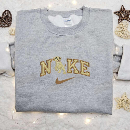 Nala x Nike Embroidered Sweatshirt Walt Disney Characters Embroidered Shirt Best Birthday Gift Ideas for Family