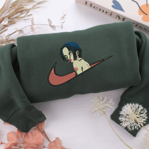 Nana Osaki Swoosh Nike Embroidered Sweatshirt, Nike Movie Inspired, Best Gifts Idea For Him Her - Image 3