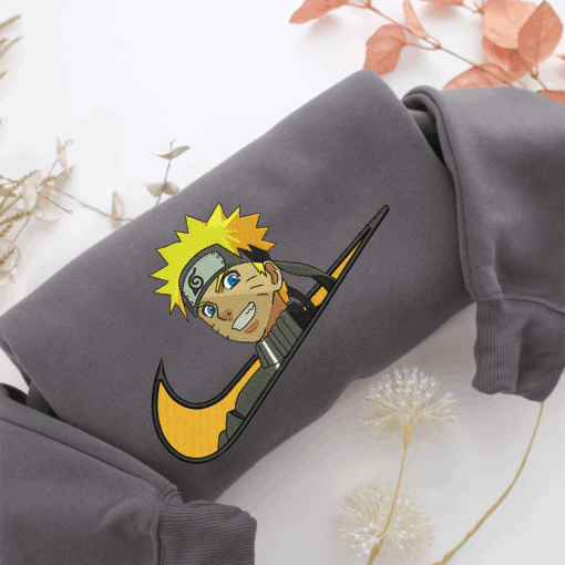 Naruto Uzumaki Swoosh Nike Embroidered Sweatshirt, Nike Movie Inspired, Best Gifts Idea For Him Her - Image 4