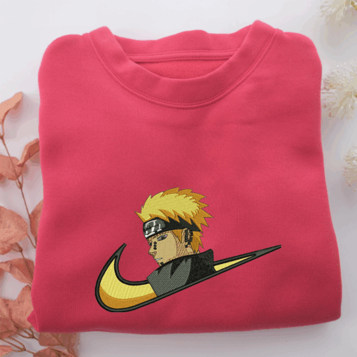 Naruto Uzumaki Swoosh v1 Nike Embroidered Sweatshirt, Nike Movie Inspired, Best Gifts Idea For Him Her - Image 5