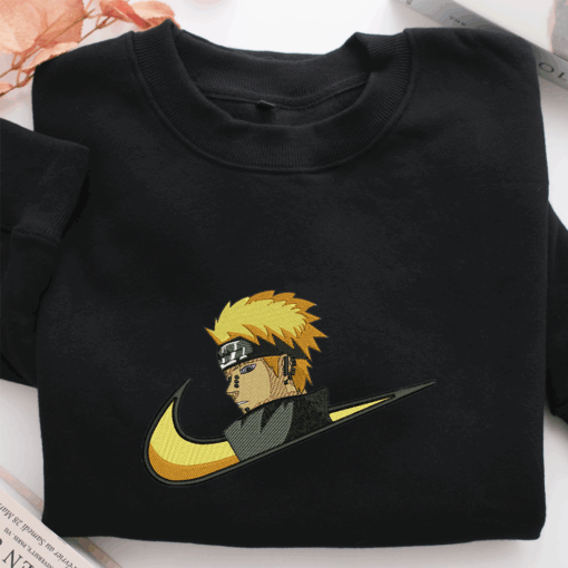 Naruto Uzumaki Swoosh v1 Nike Embroidered Sweatshirt, Nike Movie Inspired, Best Gifts Idea For Him Her - Image 2