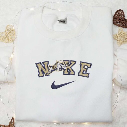 Navy Midshipmen x Nike Embroidered Shirt NCAA Sports Embroidered Hoodie Best Gift Idea