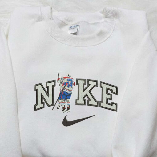 Nick Suzuki x Nike Embroidered Sweatshirt Montreal Canadiens NHL Sport Embroidered Shirt Nike Inspired Embroidered Shirt
