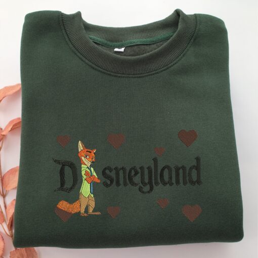 Nick Wilde Disneyland Embroidery, Disneyland Embroidered Sweatshirt, Movie Disney Inspired, Best Gifts Idea For Him Her - Image 3