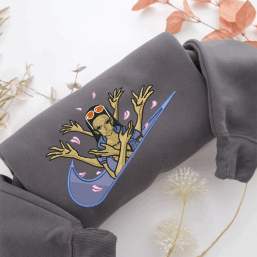 Nico Robin Swoosh Nike Embroidered Sweatshirt, Nike Movie Inspired, Best Gifts Idea For Him Her - Image 4