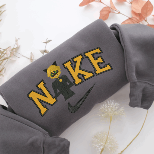 Nike Adrien Agreste Nike Embroidered Sweatshirt, Nike Movie Inspired, Best Gifts Idea For Him Her - Image 4