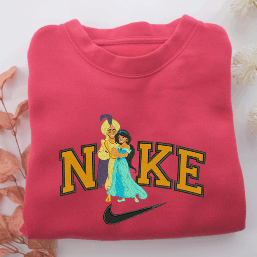 Nike Aladdin & Jasmine Nike Embroidered Sweatshirt, Nike Movie Inspired, Best Gifts Idea For Him Her - Image 5