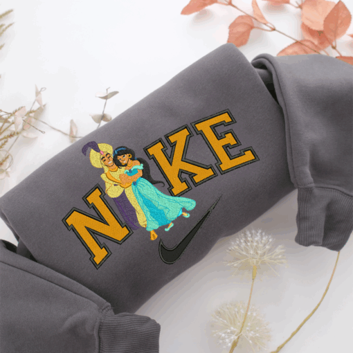 Nike Aladdin & Jasmine Nike Embroidered Sweatshirt, Nike Movie Inspired, Best Gifts Idea For Him Her - Image 4