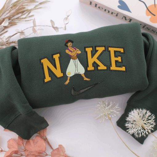 Nike Aladdin Nike Embroidered Sweatshirt, Nike Movie Inspired, Best Gifts Idea For Him Her - Image 3