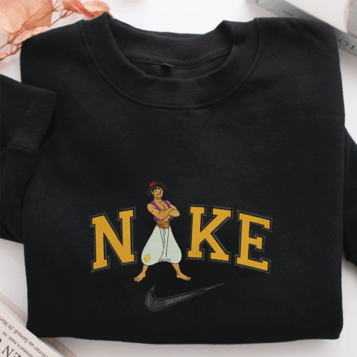 Nike Aladdin Nike Embroidered Sweatshirt, Nike Movie Inspired, Best Gifts Idea For Him Her - Image 2