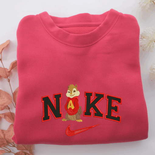 Nike Alvin Seville Nike Embroidered Sweatshirt, Nike Movie Inspired, Best Gifts Idea For Him Her - Image 5