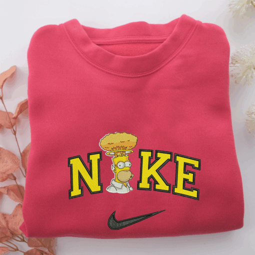 Nike Angry Homer Nike Embroidered Sweatshirt, Nike Movie Inspired, Best Gifts Idea For Him Her - Image 5