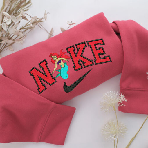 Nike Ariel Full Body Embroidery, Disneyland Embroidered Sweatshirt, Movie Disney Inspired, Best Gifts Idea For Him Her - Image 4