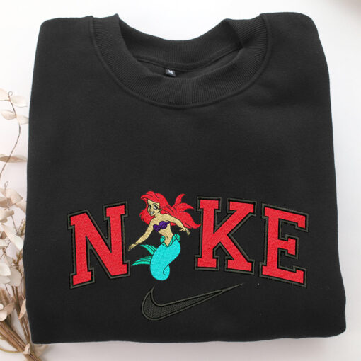 Nike Ariel Full Body Embroidery, Disneyland Embroidered Sweatshirt, Movie Disney Inspired, Best Gifts Idea For Him Her - Image 5