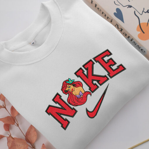 Nike Ariel v3 Embroidery, Disneyland Embroidered Sweatshirt, Movie Disney Inspired, Best Gifts Idea For Him Her - Image 2