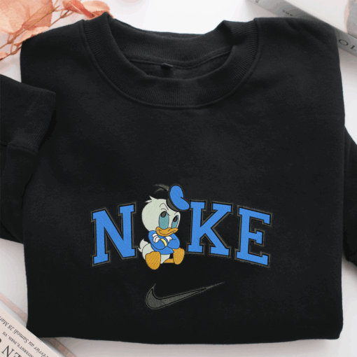 Nike Baby Donald Duck Nike Embroidered Sweatshirt, Nike Movie Inspired, Best Gifts Idea For Him Her - Image 2