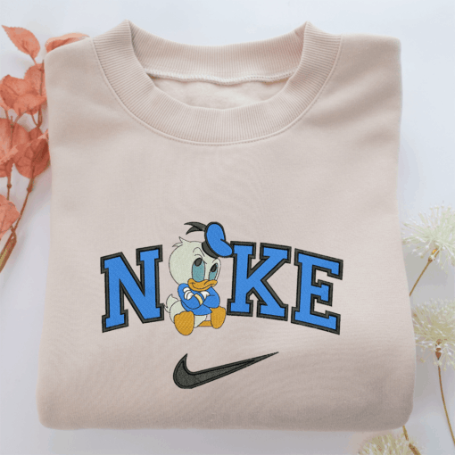 Nike Baby Donald Duck Nike Embroidered Sweatshirt, Nike Movie Inspired, Best Gifts Idea For Him Her