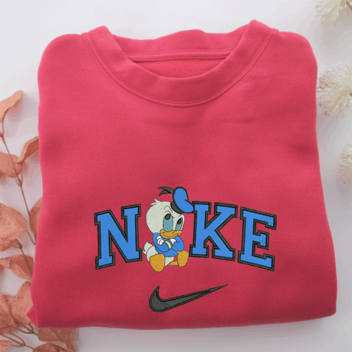 Nike Baby Donald Duck Nike Embroidered Sweatshirt, Nike Movie Inspired, Best Gifts Idea For Him Her - Image 5
