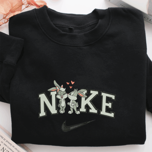 Nike Baby Lola with Baby Bugs Nike Embroidered Sweatshirt, Nike Movie Inspired, Best Gifts Idea For Him Her - Image 2