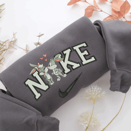 Nike Baby Lola with Baby Bugs Nike Embroidered Sweatshirt, Nike Movie Inspired, Best Gifts Idea For Him Her - Image 4